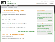 Tablet Screenshot of collectionstrainingresource.com